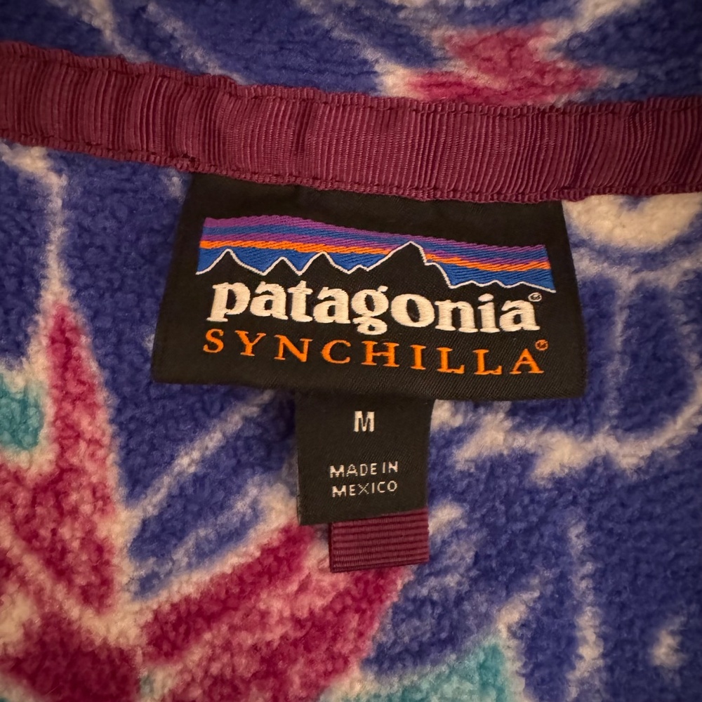 FLAWLESS PATAGONIA SYNCHILLA SNAP-T PULLOVER STY25455 BLUE WOMENS MEDIUM - Picture 5 of 6